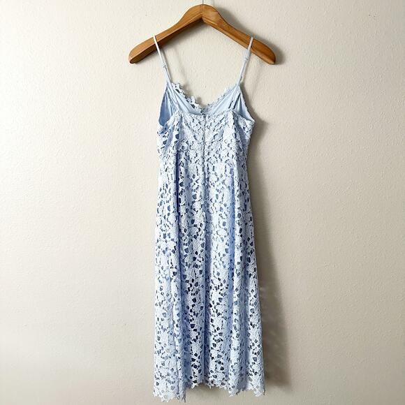 ASTR the Label Lace A-Line Midi Dress in Periwinkle Blue women's size Medium - Picture 5 of 14